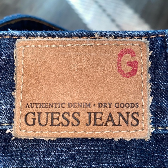 Guess Blue and Gold Straight Leg Jeans - Picture 4 of 13